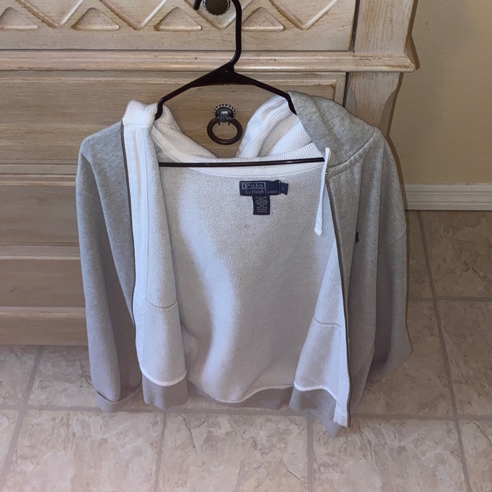 Polo zip up hoodie